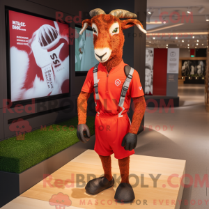 Mascot character of a Red...