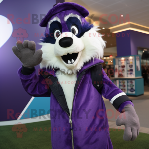 Lilla Skunk maskot kostume...