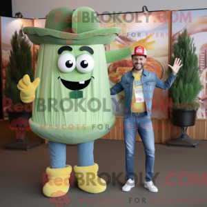 Mascot character of a Green...
