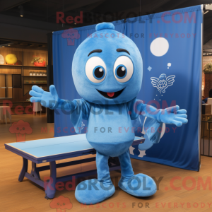 Mascot character of a Blue...