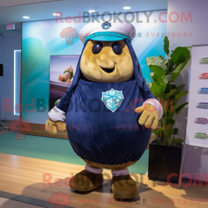 Mascot character of a Navy...