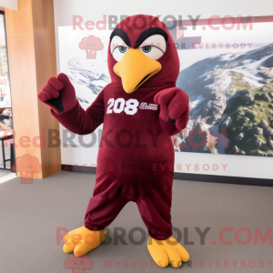 Maskottchen eines Maroon...