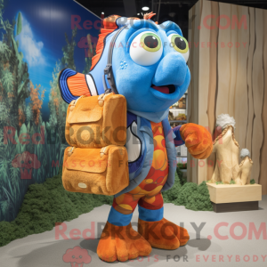 Mascot character of a Blue...