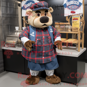 Mascottefiguur van een Navy...
