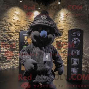 Mascot character of a Black...
