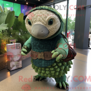 Mascot character of a Green...