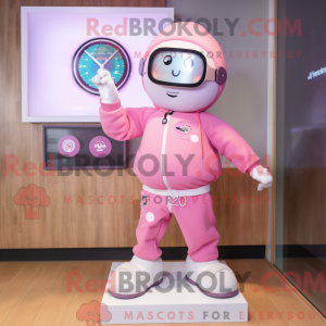 Mascot character of a Pink...