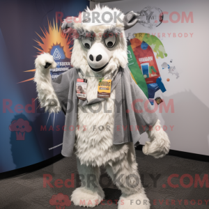 Mascot character of a Gray...