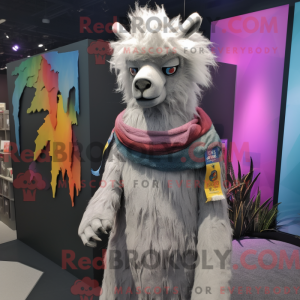 Mascot character of a Gray...