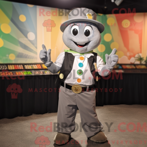 Mascot character of a Gray...