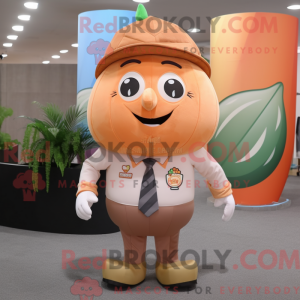 Mascot character of a Peach...