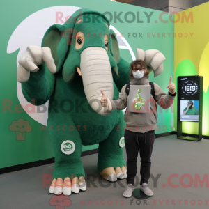 Mascot character of a Green...