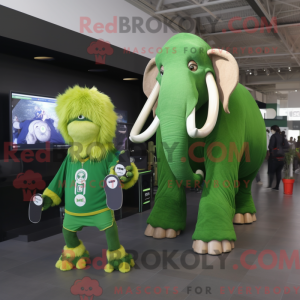 Mascot character of a Green...