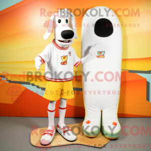 Mascot character of a White...
