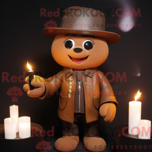 Mascot character of a Brown...