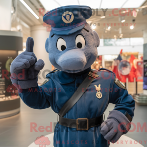 Mascot character of a Navy...
