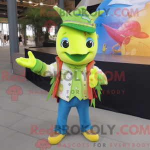 Mascottekarakter van een...