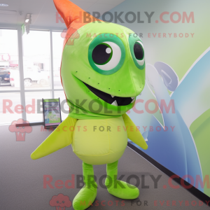Postava maskota Lime Green...