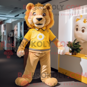 Maskottchen eines gelben...