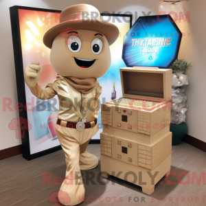 Mascottefiguur van een...