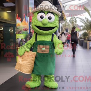 Mascot character of a Green...