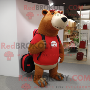 Mascot character of a Red...
