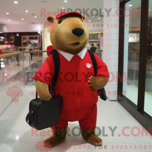 Mascot character of a Red...