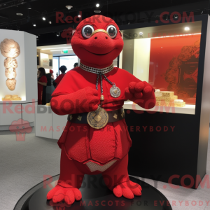 Mascot character of a Red...