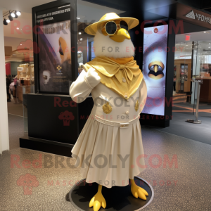 Gold Gull mascotte kostuum...