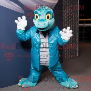 Mascot character of a Cyan...