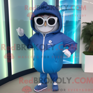 Mascot character of a Blue...