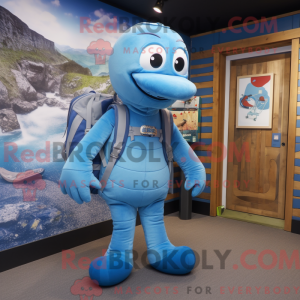 Postava maskota Sky Blue...