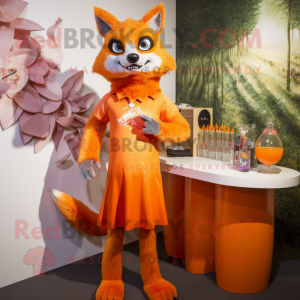 Orange Dingo mascotte...