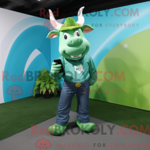 Mascot character of a Green...