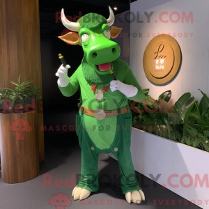 Mascot character of a Green...