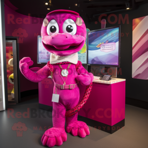 Magenta Python mascotte...