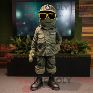 Postava maskota Olive Army...