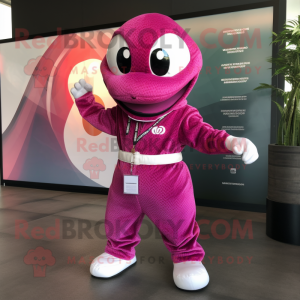 Magenta Python mascotte...