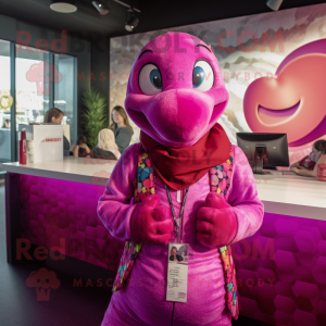 Magenta Python mascotte...