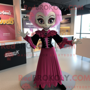 Mascot character of a Pink...