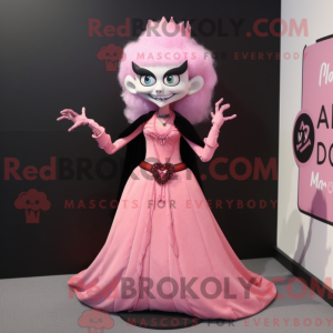 Mascot character of a Pink...