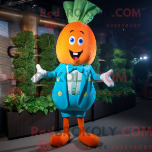 Mascot character of a Cyan...