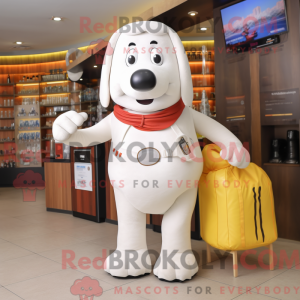Mascot character of a White...