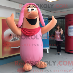 Mascot character of a Pink...