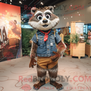 Mascot character of a Brown...