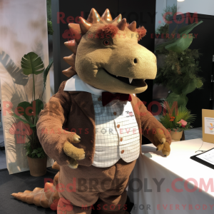 Maskottchen eines braunen...