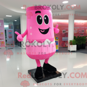Mascot character of a Pink...