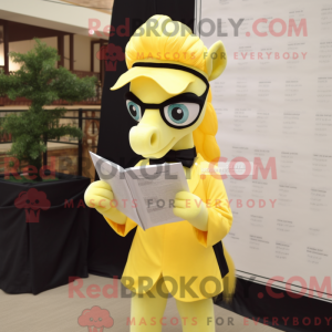 Mascot character of a Lemon...