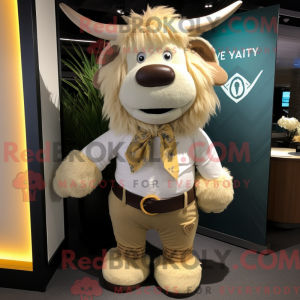 Personaje mascota de un Yak...