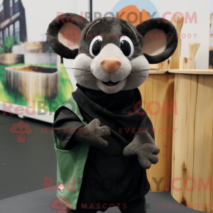 Mascot character of a Black...